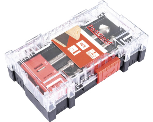 Pattfield Mallette à outils avec jeu de forets HSS