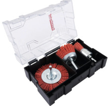 Bürsten Schleifmittel Set im Werkzeugkoffer