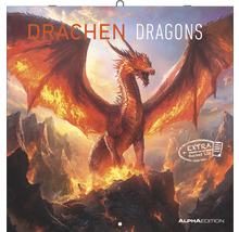 Drachen Kalender für 2026 mit Drachenillustration