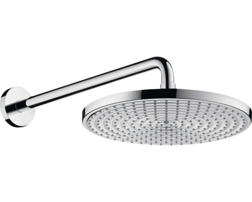 Set de pommeau de douche hansgrohe Raindance S 300 1jet rond Ø 300 mm avec bras de douche chrome 27492000