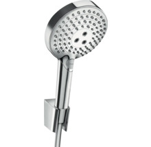 Handbrause Set hansgrohe Raindance Select S 120 3jet PowderRain rund mit Brauseschlauch 160 cm chrom 27668000