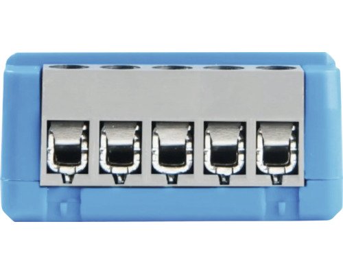 Bloc de distribution électrique avec cinq connexions pour installation électrique