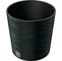 Blumentopf mit horizontaler Rillenstruktur