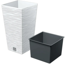 Hoher, schmaler Pflanzkübel mit Einsatz