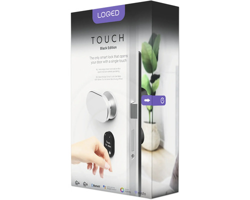 Emballage pour serrure intelligente Loqed Touch Black Edition