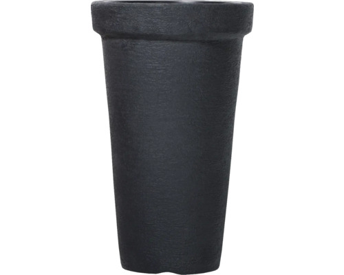 Pot de fleurs CLASSIC TOWER plastique Ø 40 cm h 63 cm anthracite y compris bac d'arrosage Grand pot de fleurs pour le jardin