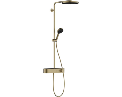 Duschsäule inkl. Thermostat hansgrohe Pulsify S 260 1jet EcoSmart bronze gebürstet 24221140