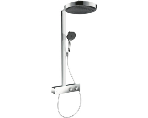 Colonne de douche avec thermostat hansgrohe Rainfinity 360 1jet chrome brillant 26853000 Système de douche avec douche de tête et douchette à main
