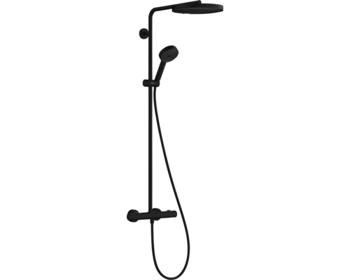 Duschsäule inkl. Thermostat hansgrohe Pulsify S Puro 260 1jet EcoSmart schwarz matt 24237670