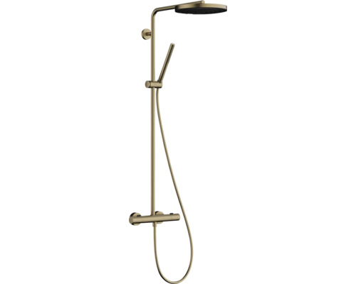 Duschsäule inkl. Thermostat hansgrohe Pulsify S Puro 260 1jet EcoSmart bronze gebürstet 24223140