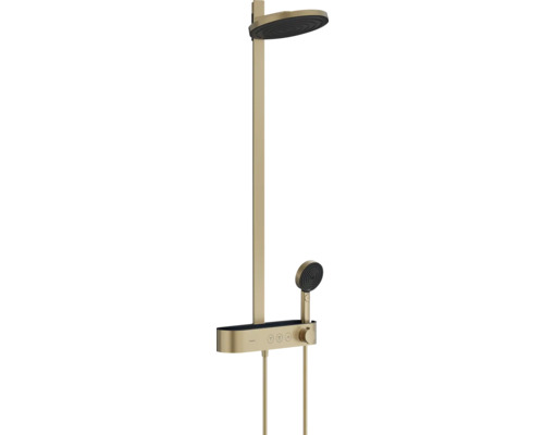 Duschsäule inkl. Thermostat hansgrohe Pulsify S 260 2jet EcoSmart bronze gebürstet 24241140