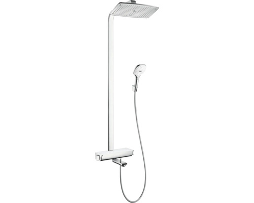 Duschsäule inkl. Badewannenthermostat hansgrohe Raindance E 360 1jet chrom/weiß matt 27113400 Duschsäule inkl. Badewannenthermostat hansgrohe Raindance E 360 1jet chrom/weiß matt 27113400