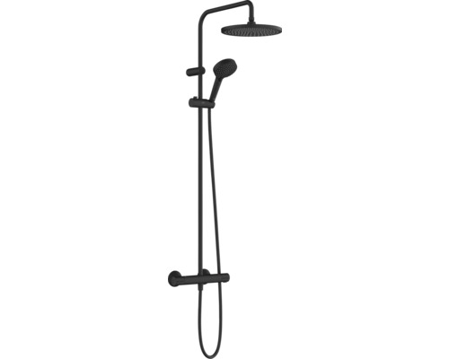 Duschsäule inkl. Thermostat hansgrohe Vernis Blend 240 1jet EcoSmart schwarz matt 26428670