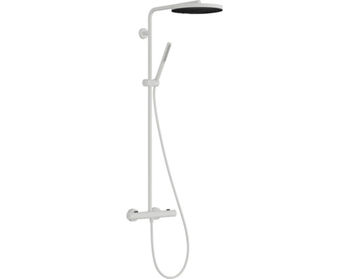 Duschsäule inkl. Thermostat hansgrohe Pulsify S Puro 260 1jet EcoSmart weiß matt 24223700