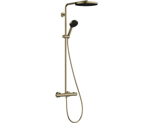 Duschsäule inkl. Thermostat hansgrohe Pulsify S Puro 260 1jet bronze gebürstet 24236140