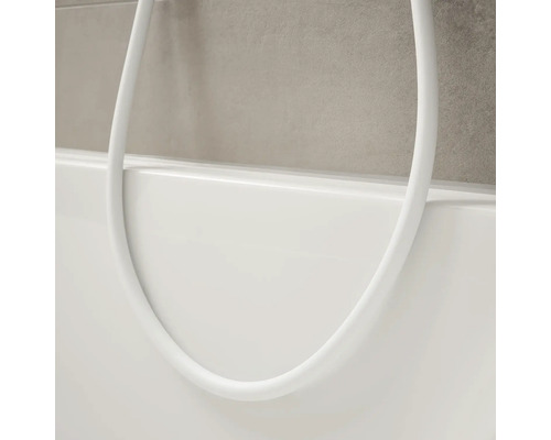 Colonne de douche avec thermostat hansgrohe Pulsify S Puro 260 1jet blanc mat 24222700 Vue détaillée d''une baignoire avec un flexible de douche
