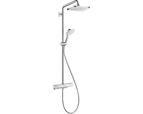 Duschsäule inkl. Thermostat hansgrohe Croma E 280 1jet EcoSmart chrom glänzend 27660000