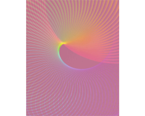 Papier peint panoramique intissé FLX4-064 Frequenz 4 pces 250 x 200 cm Design abstrait avec des lignes rayonnantes