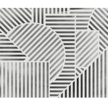 Motifs abstraits à rayures pour décoration murale