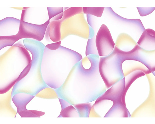 Papier peint panoramique intissé FLX7-006 Flowrider 7 pces 250 x 350 cm Motif abstrait avec des formes organiques