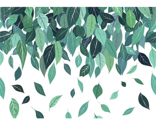 Fototapete Vlies FLX7-012 Blätterchaos 7-tlg. 250 x 350 cm Illustration von fallenden Blättern