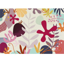 Illustration avec des motifs floraux à des fins décoratives