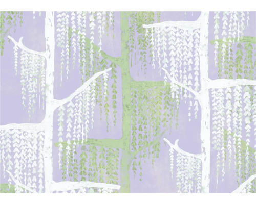 Papier peint avec motif de saule pour la décoration murale