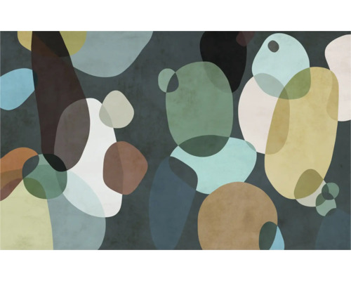 Design abstrait avec des formes qui se chevauchent