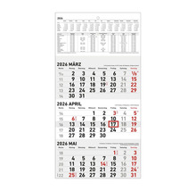 Calendrier avec aperçu mensuel mars, avril, mai 2026