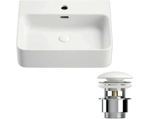 Waschbecken mit Ablaufgarnitur