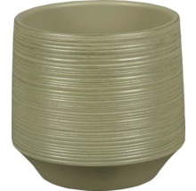 Blumentopf aus Keramik mit horizontalen Linien