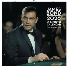 James Bond Kalender 2026, 16 Monatskalender ab September 2025