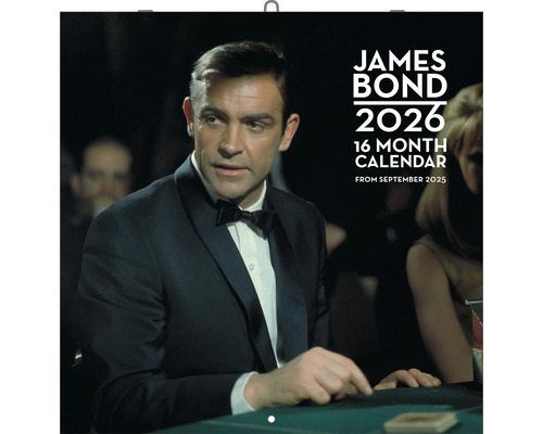 James Bond Kalender 2026, 16 Monatskalender ab September 2025