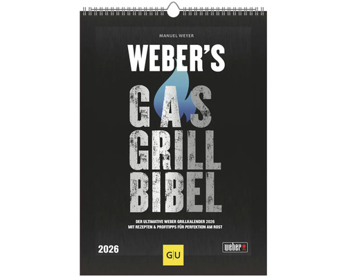 Calendrier mural La Bible du BBQ Weber 2026 29,7x42 cm Weber Gas Grill Bible Calendrier de grill 2026