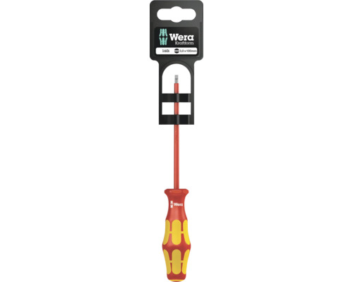 Tournevis à fente Wera, taille de lame 3,0 x 100 millimètres