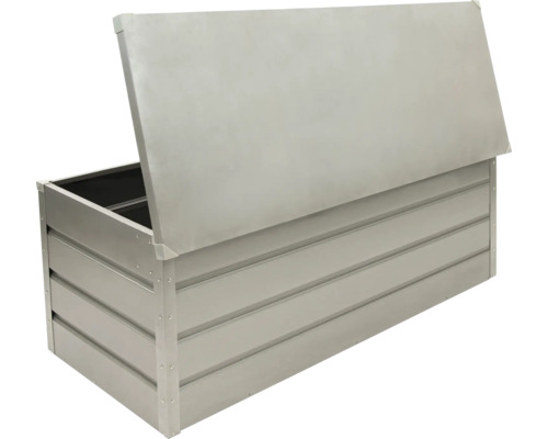 Geöffnete Aufbewahrungsbox aus Metall