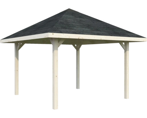 Pavillon de jardin en bois avec toit bitumé