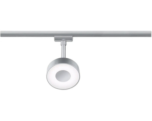 Silberne Schienenleuchte zur Deckenmontage