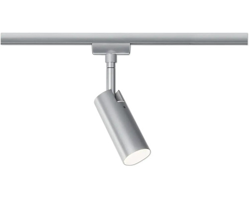 URail Spot Paulmann à intensité lumineuse variable à 3 niveaux 4W 170 lm 4000 K Tubo chrome/mat 230V Spot sur système de rails conducteurs