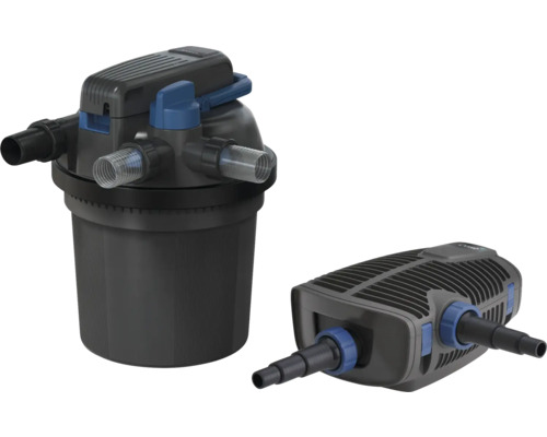 Druckfilter und UVC-Lampe für Teiche