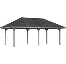 Pavillon de jardin en bois avec toit à pignon