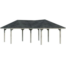Pavillon en bois avec toit