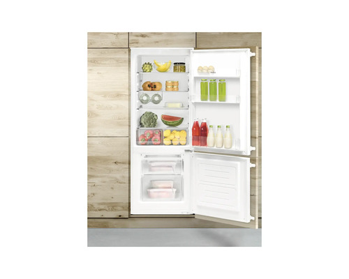 Réfrigérateur ouvert rempli de nourriture