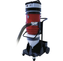 Aspirateur industriel sur un chariot roulant