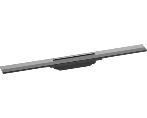 Fertigset Duschrinne hansgrohe RainDrain Flex 700 mm kürzbar brushed black chrome 56043340 ohne Grundkörper