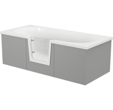 Badewanne mit Einstiegstür und Verkleidung