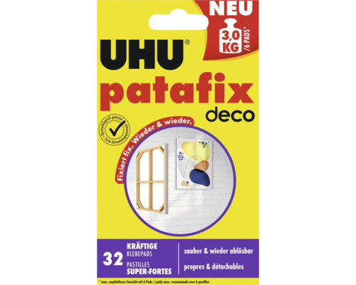 UHU patafix Klebepads Klebeknete homedeco 32 St. beige