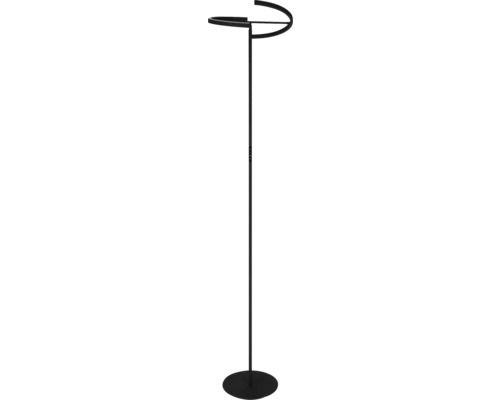 Lampadaire avec tête de lampe circulaire et pied rond