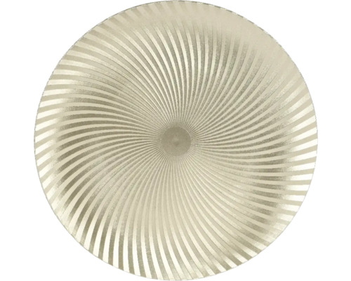 Dekoteller Kunststoff Ø 33 cm H 1,5 cm orange Runder Teppich mit Spiralmuster