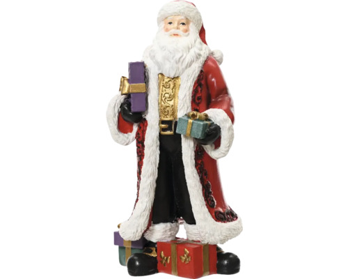 Weihnachtsbaumschmuck Weihnachtsmann Polyresin rot Santa Claus Figur mit Geschenken